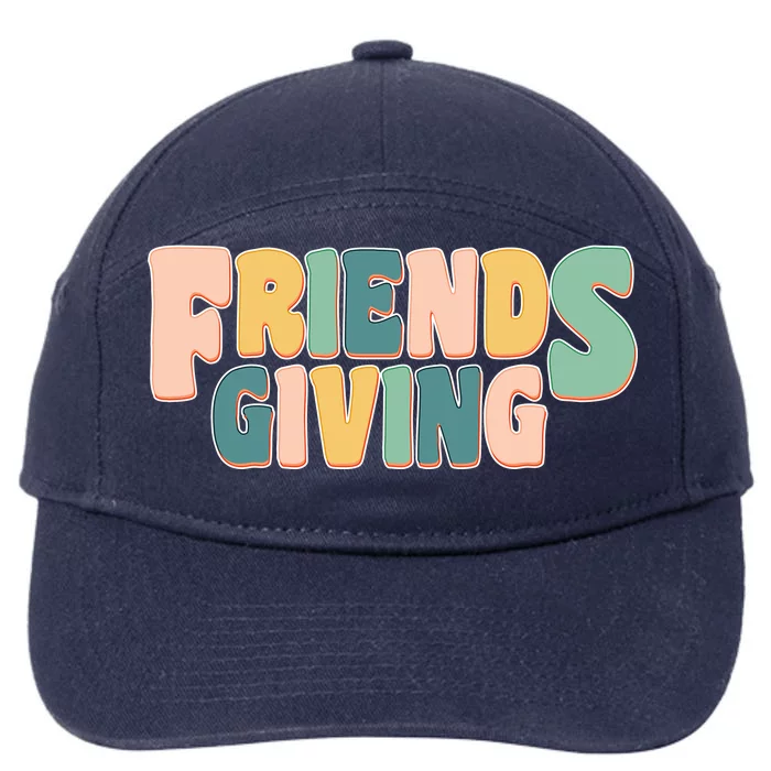 Retro Thanksgiving Friendsgiving 7-Panel Snapback Hat