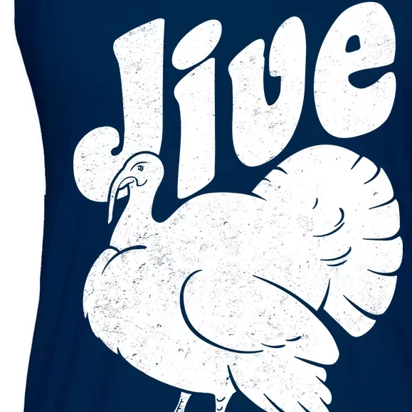 Retro Thanksgiving Jive Turkey Ladies Essential Flowy Tank