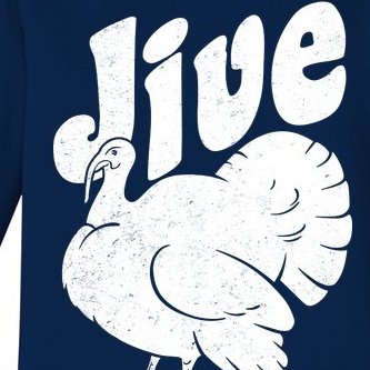 Retro Thanksgiving Jive Turkey Baby Long Sleeve Bodysuit