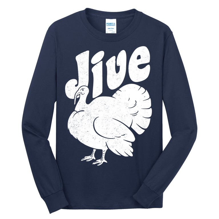 Retro Thanksgiving Jive Turkey Tall Long Sleeve T-Shirt