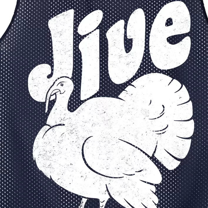 Retro Thanksgiving Jive Turkey Mesh Reversible Basketball Jersey Tank