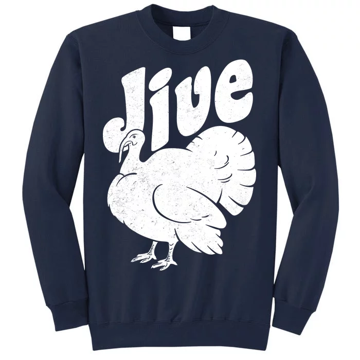 Retro Thanksgiving Jive Turkey Tall Sweatshirt