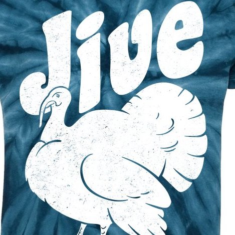 Retro Thanksgiving Jive Turkey Kids Tie-Dye T-Shirt