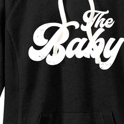 Retro The Baby Matching Family Women's Fleece Hoodie