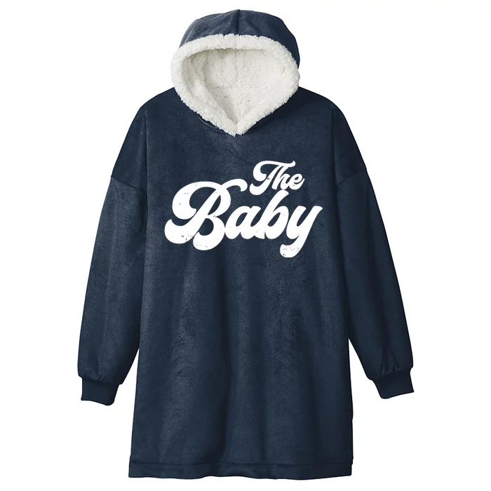 Retro The Baby Matching Family Hooded Wearable Blanket