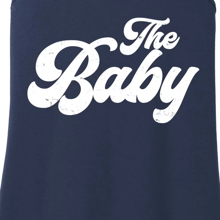 Retro The Baby Matching Family Ladies Essential Tank