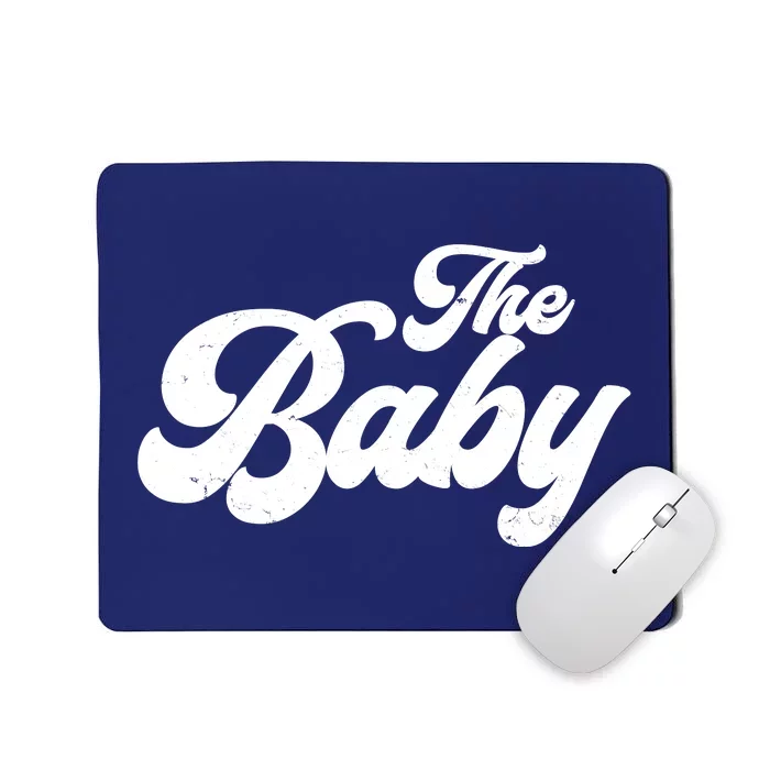 Retro The Baby Matching Family Mousepad