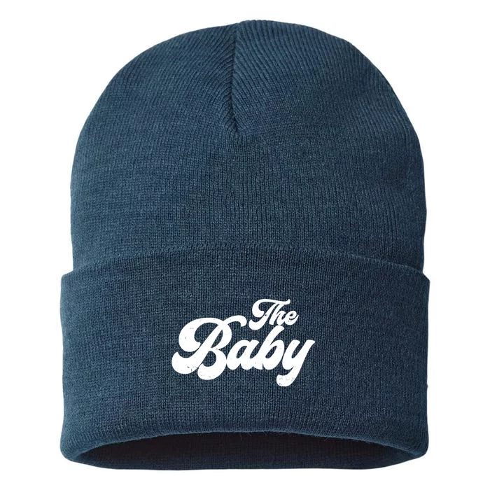 Retro The Baby Matching Family Sustainable Knit Beanie