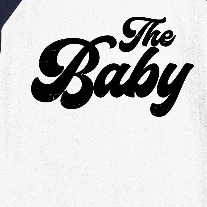 Retro The Baby Matching Family Baseball Sleeve Shirt