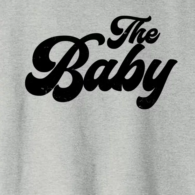 Retro The Baby Matching Family Women's Crop Top Tee