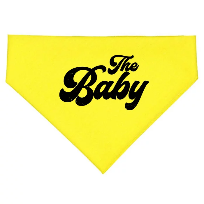 Retro The Baby Matching Family USA-Made Doggie Bandana