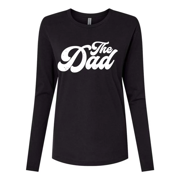 Retro The Dad Matching Family Womens Cotton Relaxed Long Sleeve T-Shirt