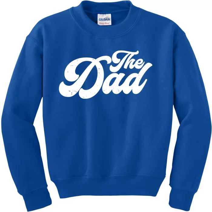 Retro The Dad Matching Family Kids Sweatshirt