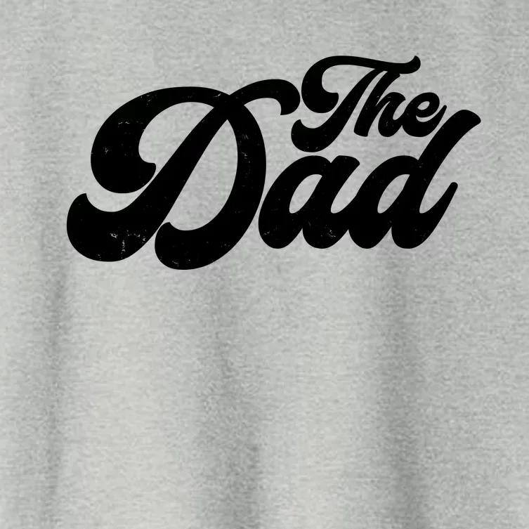 Retro The Dad Matching Family Women's Crop Top Tee