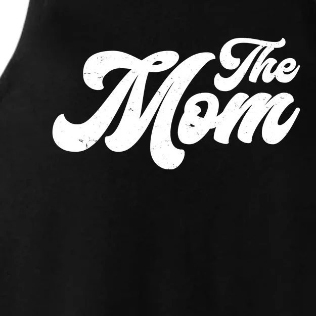 Retro The Mom Matching Family Ladies Tri-Blend Wicking Tank