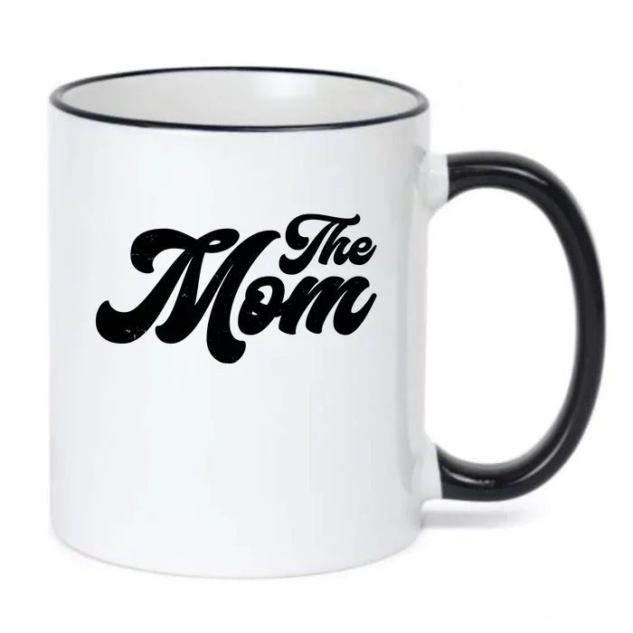 Retro The Mom Matching Family Black Color Changing Mug