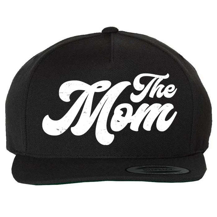 Retro The Mom Matching Family Wool Snapback Cap