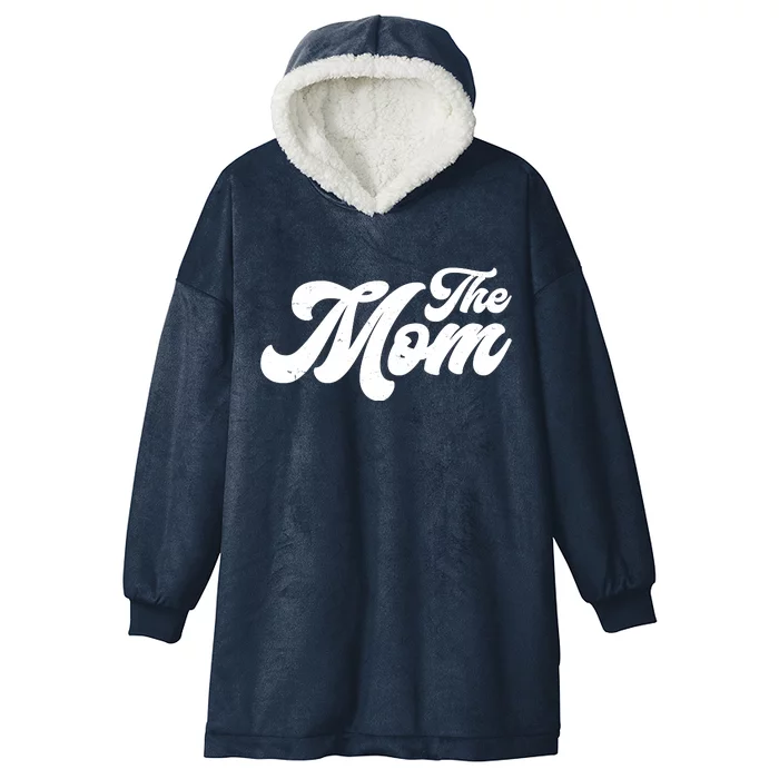 Retro The Mom Matching Family Hooded Wearable Blanket