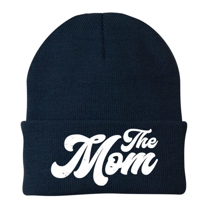 Retro The Mom Matching Family Knit Cap Winter Beanie