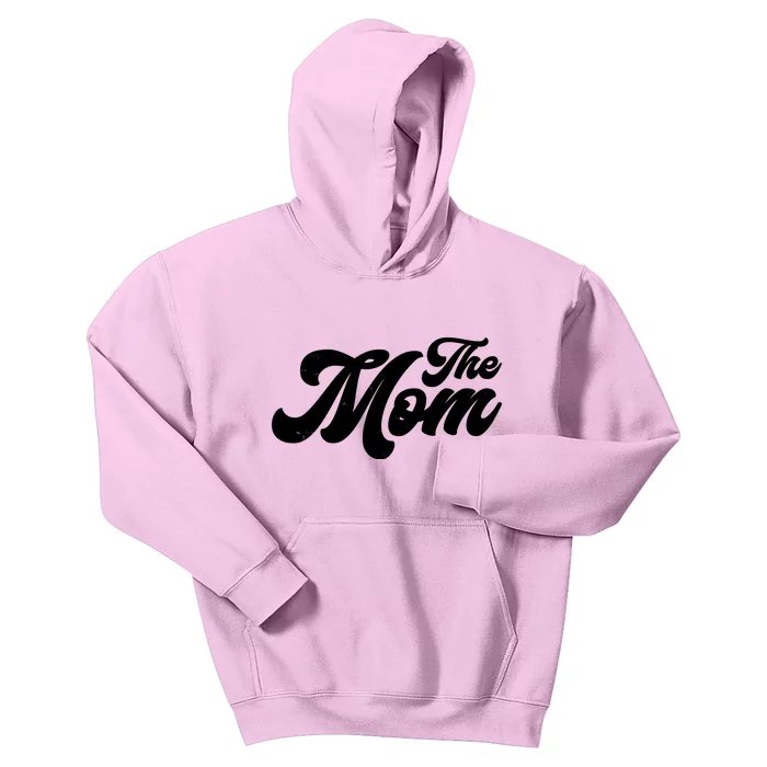 Retro The Mom Matching Family Kids Hoodie