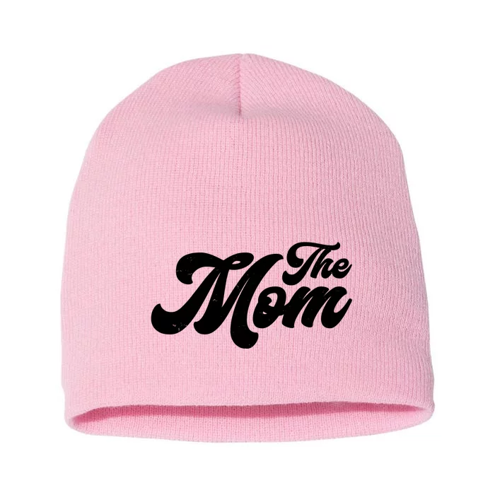 Retro The Mom Matching Family Short Acrylic Beanie