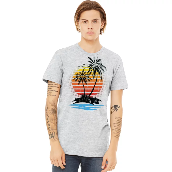 Retro Tropical Island Premium T-Shirt