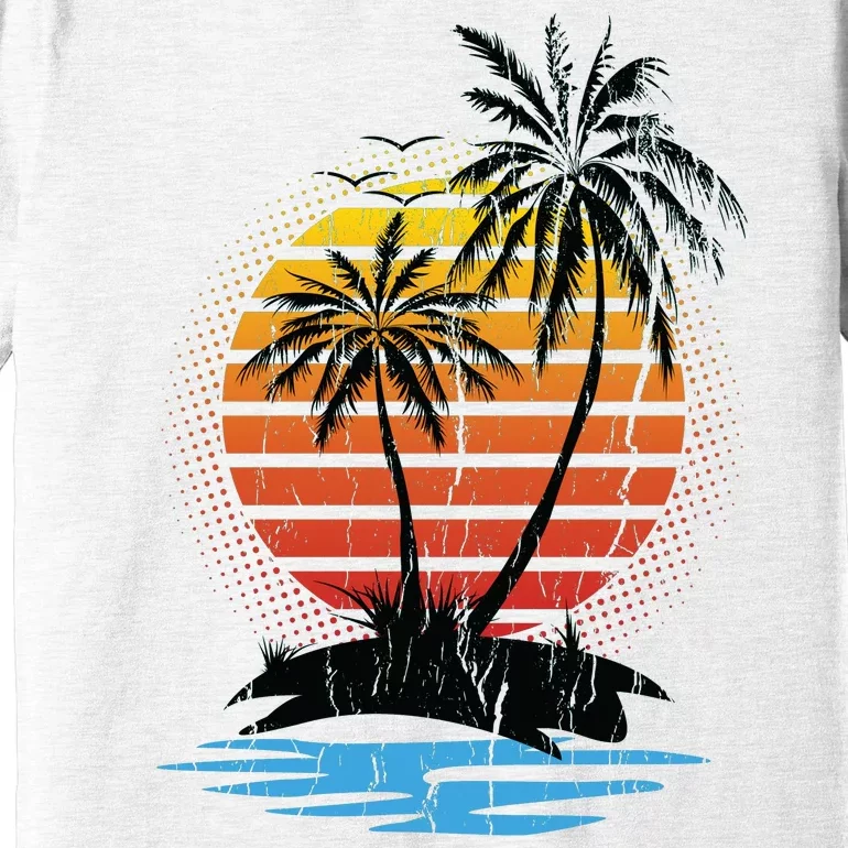 Retro Tropical Island Premium T-Shirt