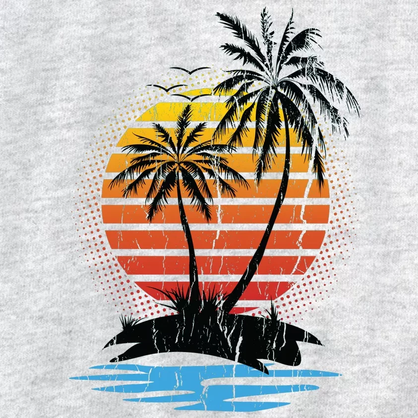 Retro Tropical Island Kids Sweatshirt