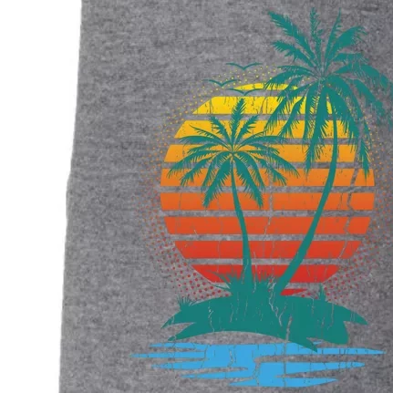 Retro Tropical Island Doggie 3-End Fleece Hoodie