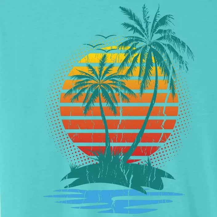 Retro Tropical Island ChromaSoft Performance T-Shirt