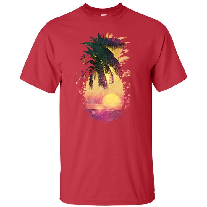 Retro Tropical Pineapple Tall T-Shirt