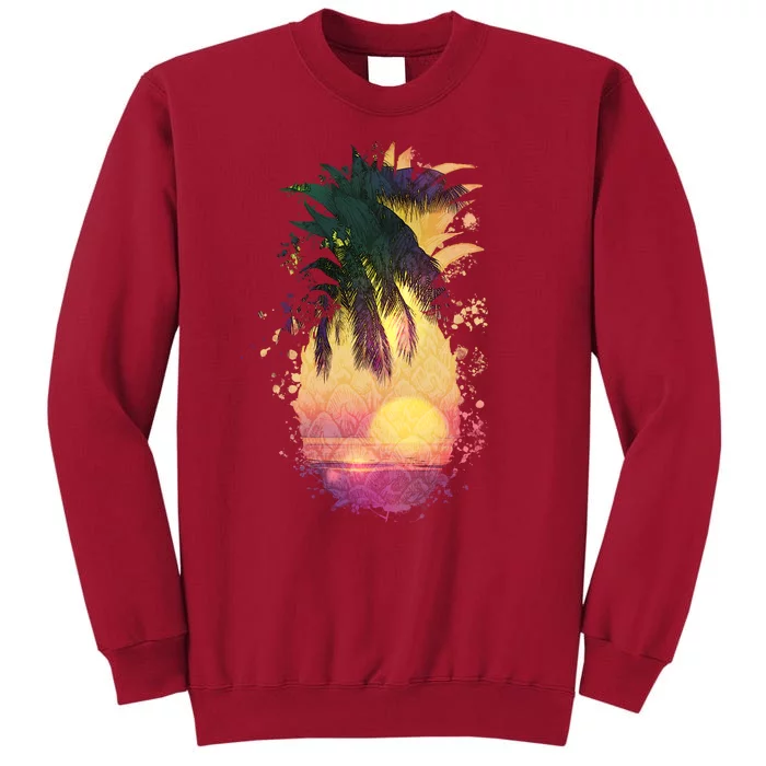 Retro Tropical Pineapple Tall Sweatshirt