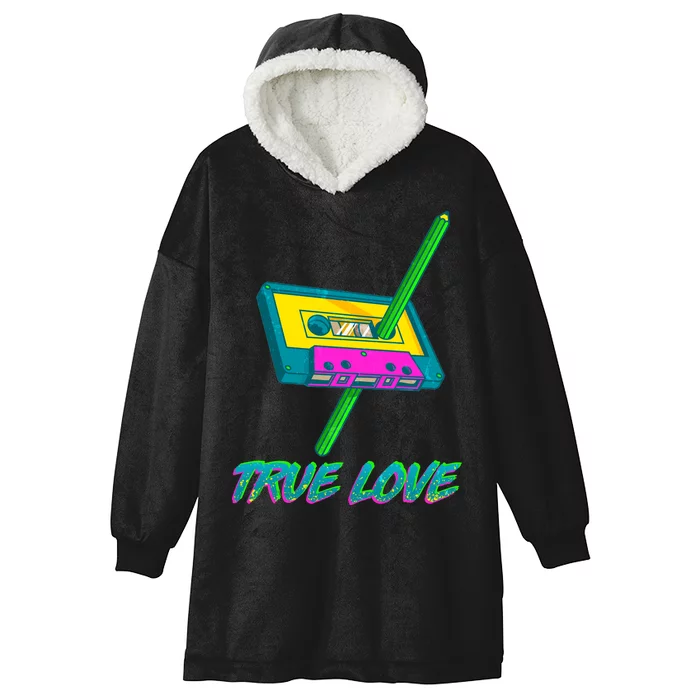 Retro True Love Hooded Wearable Blanket