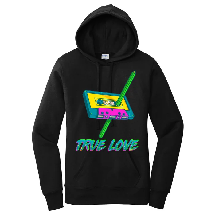 Retro True Love Women's Pullover Hoodie