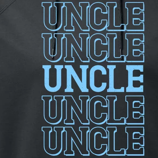 Retro Uncle Pattern Performance Fleece Hoodie