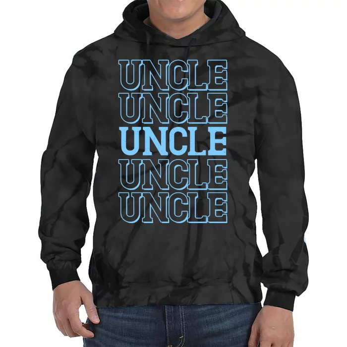 Retro Uncle Pattern Tie Dye Hoodie