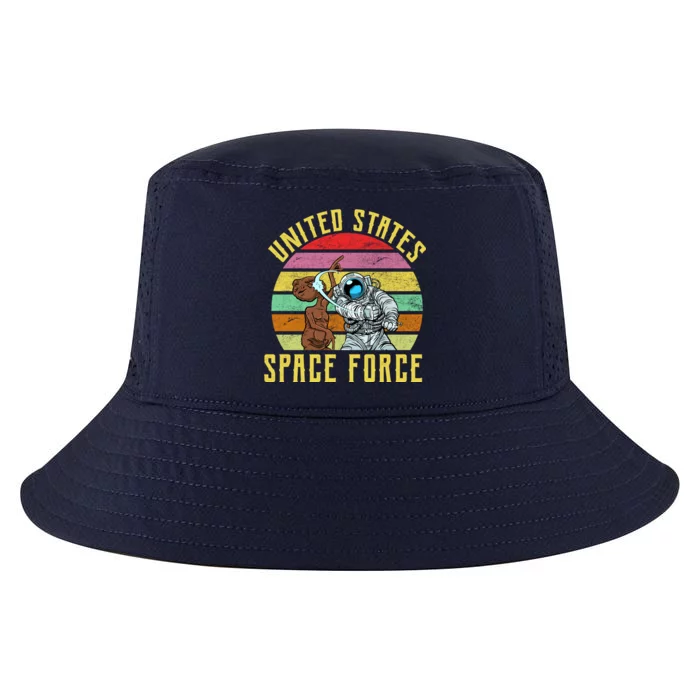 Retro United States Space Force Alien Cool Comfort Performance Bucket Hat