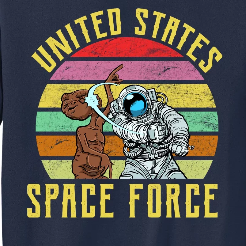 Retro United States Space Force Alien Sweatshirt