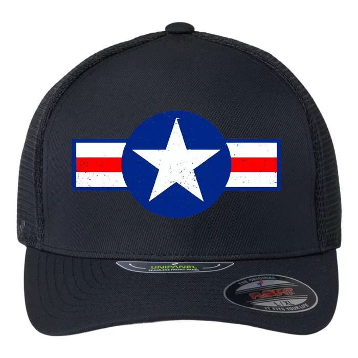 Retro US Army USA Star Logo Flexfit Unipanel Trucker Cap