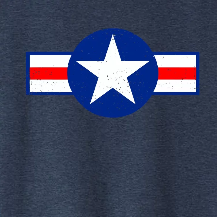 Retro US Army USA Star Logo Women's Crop Top Tee