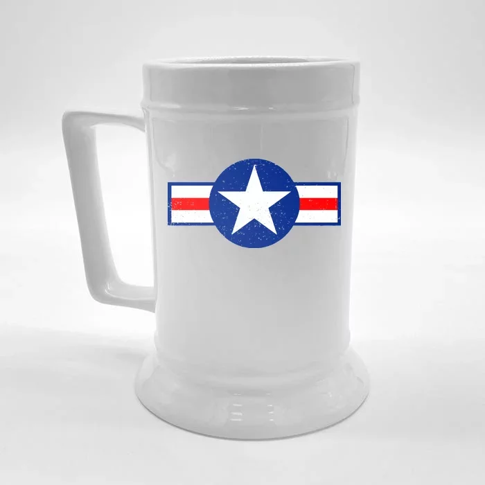 Retro US Army USA Star Logo Front & Back Beer Stein