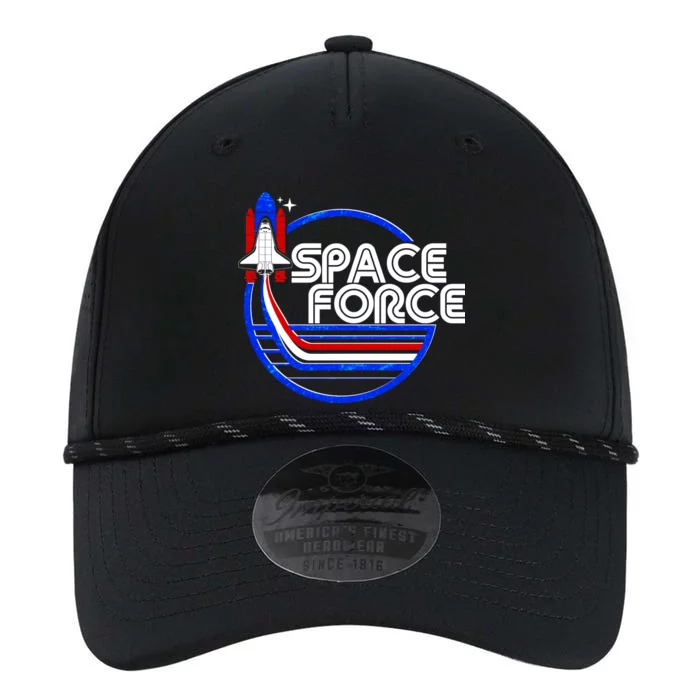 Retro USA American Space Force Emblem Performance The Dyno Cap