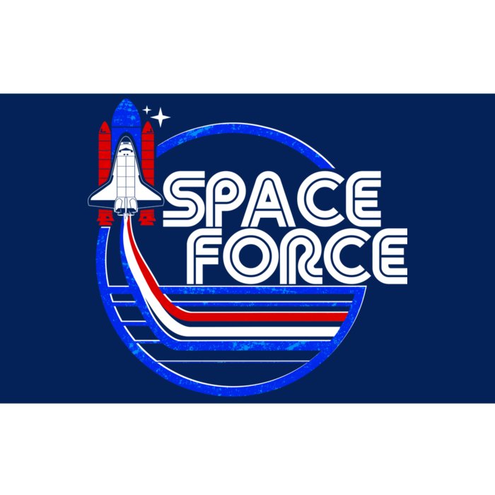 Retro USA American Space Force Emblem Bumper Sticker