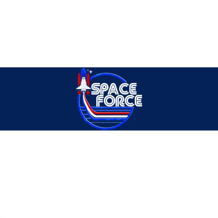 Retro USA American Space Force Emblem Bumper Sticker