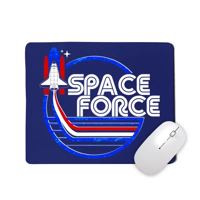 Retro USA American Space Force Emblem Mousepad