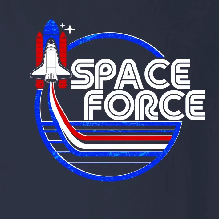 Retro USA American Space Force Emblem Toddler Long Sleeve Shirt