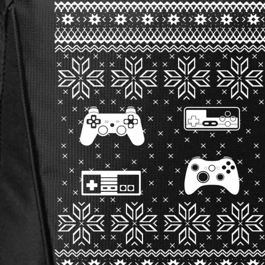 Retro Video Game Ugly Christmas City Backpack