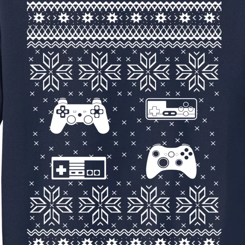 Retro Video Game Ugly Christmas Tall Sweatshirt