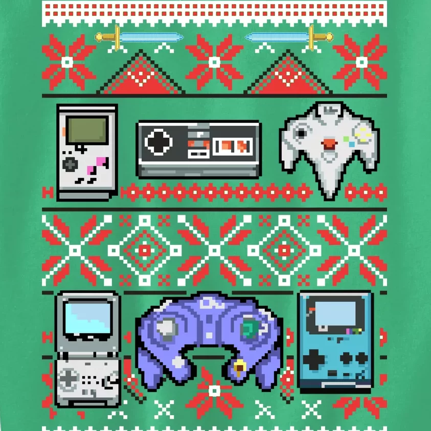 Geeky Christmas. Vintage Computer Game Ugly Sweater. Gamer. 