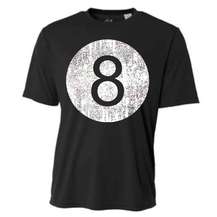 Retro Vintage 8 Ball Logo Cooling Performance Crew T-Shirt